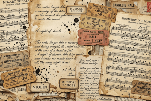 Download Vintage Letter Ephemera Collage - Premium Bundle